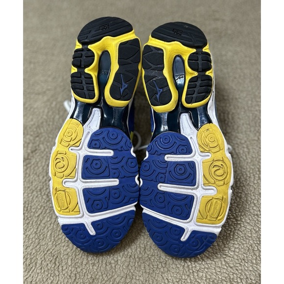 Mizuno Wave Rider 17 Men's 12 Blue/yellow/white - Picture 4 of 12